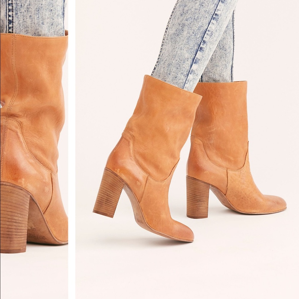 Free People Dakota Heel Boots Bootie